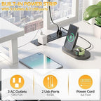 Aheaplus Small L Shaped Desk Gaming Desk with LED Lights & Power Outlets - Image 4