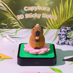 3D Calendar 2027, Desk Time Piece Calendar 2027,Tear-Away 3D Paper Art Notepad w LED Lights,Creative 3D Memo Artsy Pad Calendars, DIY Paper Carving Gift (Capybara) - Image 2