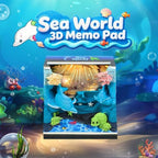 3D Time Piece Calendar, 2027 Desk Calendar With LED Light, 3d Tree Memo Pad Creative Desk Calendar, Christmas Gift for Colleague Friend, Desktop Decoration (Underwater World) - Image 2