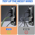 Split Wire Loom, 20ft Automotive Cable Protector Sleeve, Flexible Braided Cable Sleeves High Temperature Cable Management (Deep Green, 1") - Image 6