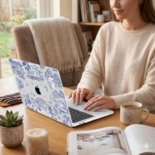 DONGKE Case for MacBook Pro 13 Inch (2026-2020 Models A2338 M2 M1/A2251/A2289), Toile Pattern Hard Shell Case with Keyboard Protector, Compatible with Retina Display and Touch Bar - Image 5
