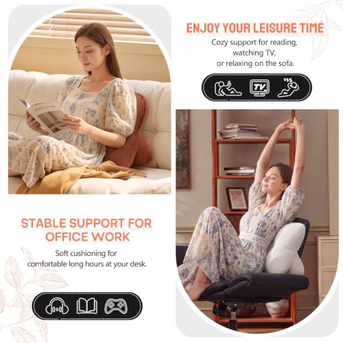 Lumbar Support Back Pillow for Office Chair, Couch, Sofa, Bed - Image 3
