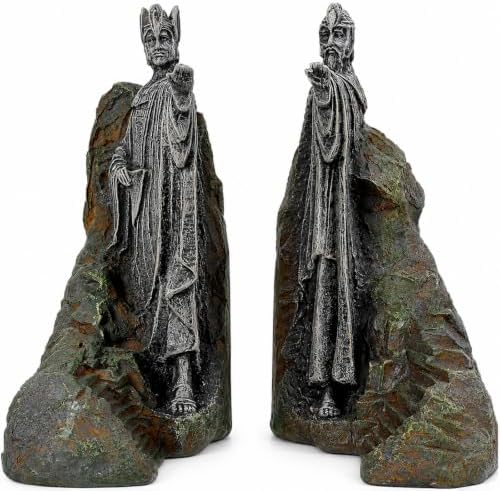 Large 9 Inch Resin Bookends - Heavy Duty Decorative Book Ends for Shelves, Book Holder Supports for Office, Library, Living Room Decor Gift by WYH