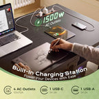 Huuger 47.2'' x 19.7'' Computer Desk, Power Outlets, 0.95'' Thick Desktop - Image 5