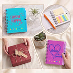 Sprial Notebooks with Pens Bulk, 48 Pack, 5.5 x 4.7 Inch, Positive - Image 6