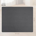Office Chair Mat for Hard Floors,48"x60" Anti-Slip Waterproof Hardwood Floor Chair Mat,Heavy Duty Floor Protector Rolling Chairs for Home Office(Grey) - Image 5