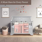 Hanging Diaper Caddy Organizer for Baby Crib - 3-in-1 Diaper Stacker for Changing Table Nursery Organization Storage Holder for Baby Essentials Attachment Portable Combining Clothing - Image 7