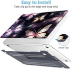 Mektron Designed Case for MacBook Pro 16 Inch A2141 Cover 2019 Release 16" with Liquid Retina Display/Touch ID, Plastic Hard Shell with Keyboard Skin & Screen Protector, Glittering Butterfly - Image 3