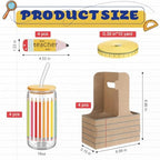 4 Pack Teacher Cups Set Back to School Teacher Gifts Kraft - Image 2