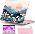DONGKE Compatible with MacBook Neo 13 Inch Case 2026 A3404 A18 Pro chip & Touch ID, Plastic Hard Shell with Keyboard Cover, Screen Protector & Dust Plugs, Sun & Daisie by DONGKE