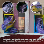 Dragon Bookshelf Decor,Dragon Bookends, Gothic Fantasy Bookends - Image 6