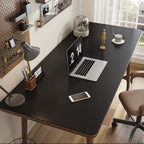 Leather Table Cover, Reversible Double-Sided, 1.8mm Thick, 24x60 Inch, Protector for Rectangular Tables, Waterproof & Oil Resistant for Dining Table, Office Desk, Dresser(Black+Black) - Image 5