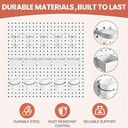 15PCS Pegboard Organizer Accessories, 5 Clear Storage Jars with Lids, 5 Bins and 5 Hanging Cups, Pegboard Containers for Garage, Workshop, Craft Room, Office and Home Organization - Image 5