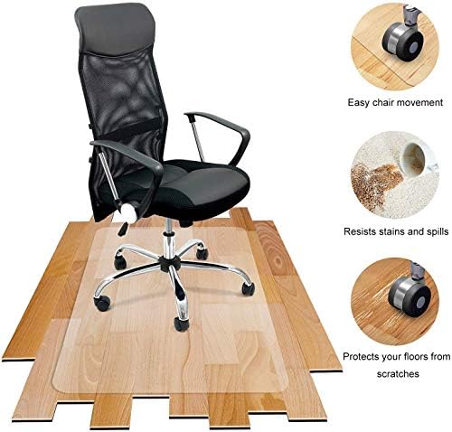 Azadx Large Chair Mat for Hardwood Floor 48 x 59'', Clear Office Chair Mat - Image 6