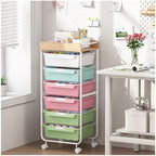 SYKIARIOL Rolling Cart with 6 Drawers,Craft Organizer and Storage,Colorful by SYKIARIOL
