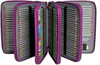 250 Slots Pencil Case 5-Layer Zipped Holder w/Handle - Image 3