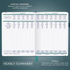 Clever Fox Income & Expense Tracker, Business Ledger 5.8x8.3 Dark Teal - Image 4