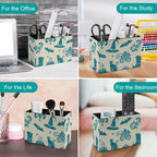Storage Organizer Cowboy Hat Bat Cat Pot Bubbles Boots Stars Flowers Acrylic Compact Caddies,Home with Accessories - Image 4