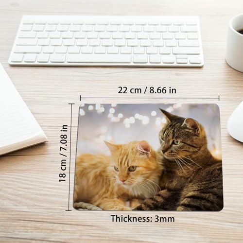 80 PCS White Mouse Pad 3mm Thick for Heat Press Printing,Bulk Mousepad Blanks for Heat Transfer Crafts 22x18x0.3CM - Image 2