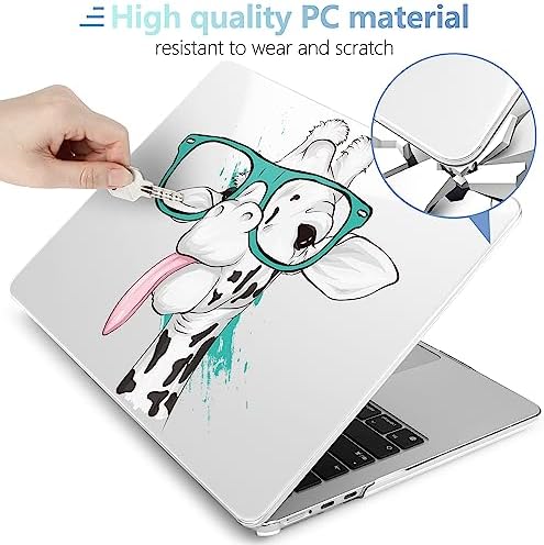 MEEgoodo for M5/M4/M3/M2 MacBook Air 15 inch Case 2026 2025 2024 2023, Case Fit Model (A3448/A3241/A3114/A2941) for MacBook Air 15.3 inch, Funny Giraffe - Image 4