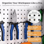 INCLY 120 Pack Pegboard Hooks, 4/6/8 Inch Peg Board Hooks Accessories - Image 5