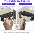 Ascrono Original Under Desk Cable Management Tray, Black, 27.3" - Image 2