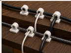 Cable Clips Set – 3D Printed Plastic Cord Organisers with Screw or Adhesive Mounting Options in Multiple Sizes for Desk, Wall and Home Office by Unknown