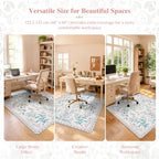 iCasso Office Chair Mat for Hardwood Floor, 48"X 60" Convex Pink - Image 5