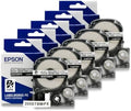 Epson LABELWORKS 205STBWPX-5PK Heat Shrink Tube - Black on White - 5mm by EpsonLABELWORKS