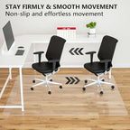 Amyracel Extra Large Office Chair Mat for Hardwood Floor- 46" x 60" Clear Computer Desk Chair Floor Mat for Hard Wood/Tile Floors, Easy Glide Floor Protector Mat for Rolling Chairs at Home or Work - Image 4