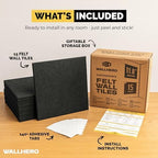 WALLHERO Vision Board - Large Cork Board for Walls 59" x 36", Black Bulletin Board | 15 Pack Felt Wall Tiles | Cork Boards for Office Pin Board Tack Board Cork Boards - Image 3
