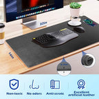 Wireless Charging Desk Mat, Mouse Pad,Black-R, 32 * 16inch - Image 2