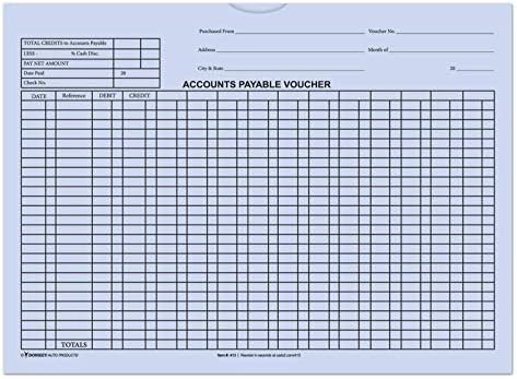 Accounts Payable Voucher Envelopes (Form #DSA-540) (Several Colors) (100 per Pack) (Blue) by DonkeyAutoProducts