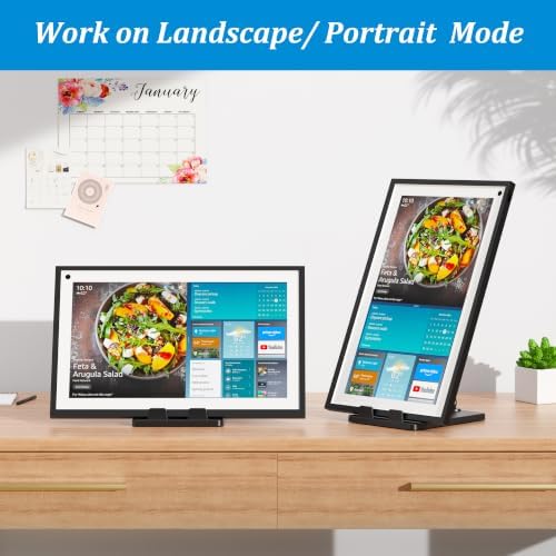 PlusAcc Stand for iPad & Show 15/21 & Tablet, Adjustable Tilt Holder, Black - Image 6
