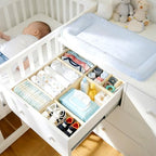 DIMJ Drawer Organizer Clothes - 20 Pack Closet Drawer Organizer Bins for Baby Clothes Storage, Fabric Dresser Organizer for Nursery Bedroom, Foldable Small Drawer Dividers for Underwear Socks - Image 3