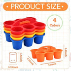 4 Pack Classroom Caddy Organizer with Handles for Crayons, Markers, Pencils - Image 2