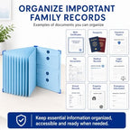 9 Folder Emergency Binder Document Organizer, in Case I Die Book - Image 6