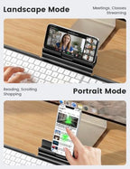 Vaydeer 2-in-1 Metal Keyboard Stand with Phone Stand for Desk - Image 6