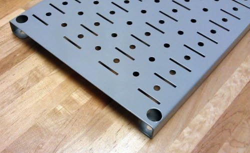 Wall Control Narrow Pegboard Rack 8in x 32in White Metal Pegboard Runner Tool Board - Image 4