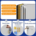 GAIOUS 35.6'' Tall Metal Garage Storage Cabinet with Wheels,Rolling File Cabinet with Lock and Adjustable Shelves,Outdoor Steel Tool Cabinet for Home,Office,Garage,White Gray - Image 7