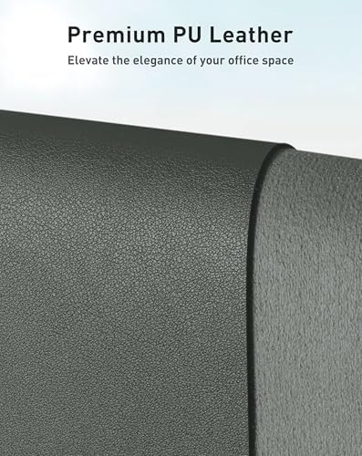 Aothia Faux Leather Desk Mat - Large Mouse Pad, Non-Slip PU Leather Blotter, Waterproof Writing Surface for Office and Home (Jungle Green, 63" x 24") - Image 2