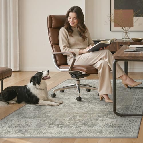 36"x48" Office Chair Mat for Hardwood Floor, Non-Slip Washable Trench - Image 7