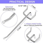 Moxweyeni 150 Pack Pegboard Hooks 3 Inch Metal Display Hooks Suitable for 1/8 Pegboard Accessories for Garage, Office, Kitchen, Store - Image 2