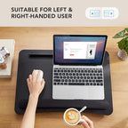 HUANUO Laptop Lap Desk with Cushion, Fit up to 17" Laptop, Black - Image 5