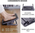 EUREKA ERGONOMIC Tilt Adjustable Footrest, Foot Rest for Under Desk at Work with Massage Surface, Office Foot Rest Under Desk with 20 Degree Tilt No Locking, Metal Frame - Image 5