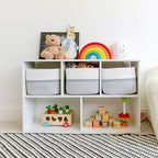 NaturalCozy Storage Cubes 9”x9”x7”Cotton Rope Woven Baskets for Organizing 3-Pack | 9 Inch Cube Storage Bin | Small Basket for Shelf Nursery, Pantry, Decorative Plant, Bathroom Closet, Toy Gift - Image 3
