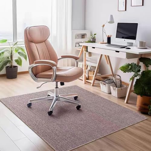 Extra Large Office Chair Mat Non-Slip Desk Mat For Carpet And Hardwood Floors, Durable Floor Protector 6mm Thick For Gamer And Office Chairs, Multi-Use Rug(Size:120×180cm/47×71in,Color:Brown) by Unknown