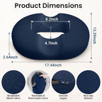 CloudBliss Donut Pillow Stadium Seat Cushion for Tailbone Pain Relief and Hemorrhoids, Memory Foam Seat Chair Cushion, Portable Seat Cushions for Bleachers, Car, Home & Office - Image 5