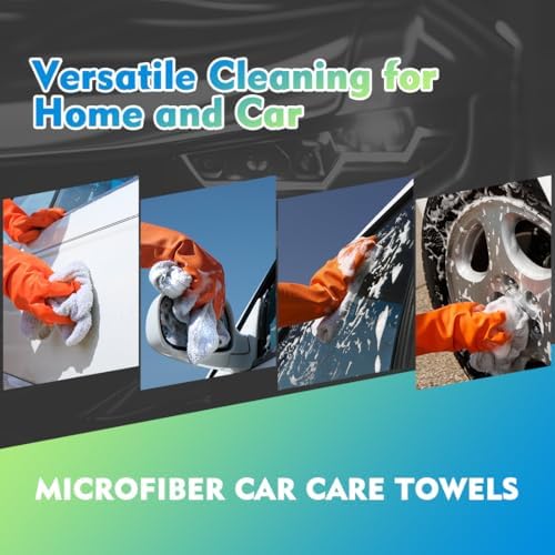 HOMEXCEL White Microfiber Cleaning Cloth 200PK, Towels for Cars, 12.5×12.5" - Image 5