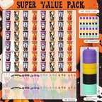 48 Pack Halloween Party Decorations Cups with Lids and Silly Straws Bulk - Image 6